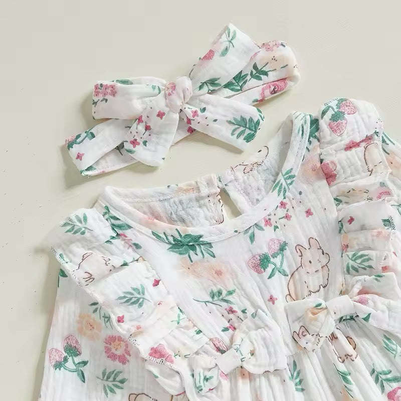 Bunny Blossom Ruffle Jumpsuit