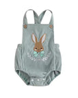 Bunny Embroidered Corduroy Overall