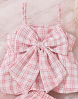 2pcs Bow Cami Shorts set