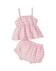 2pcs Bow Cami Shorts set