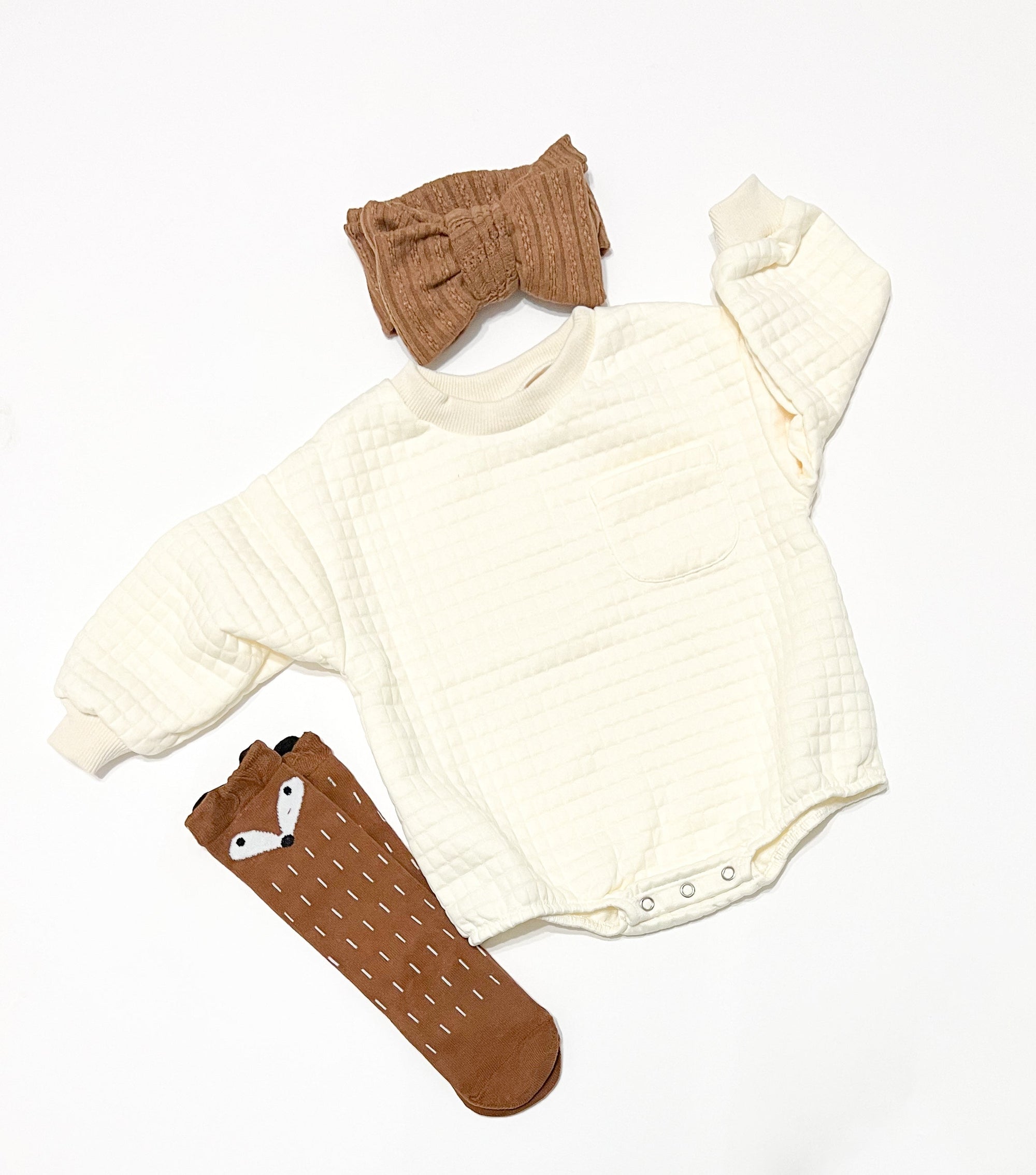 Milk White Cotton Romper