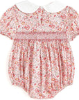 Vintage Floral Smocked Romper