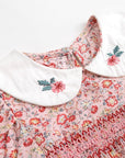 Vintage Floral Smocked Romper