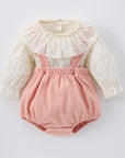 Sweetheart Ruffle Suspender Romper