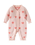 Sweetheart Knit Romper – Blush Pink