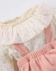 Sweetheart Ruffle Suspender Romper