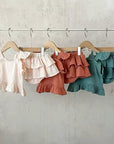 Muslin Ruffle Bloomer Set