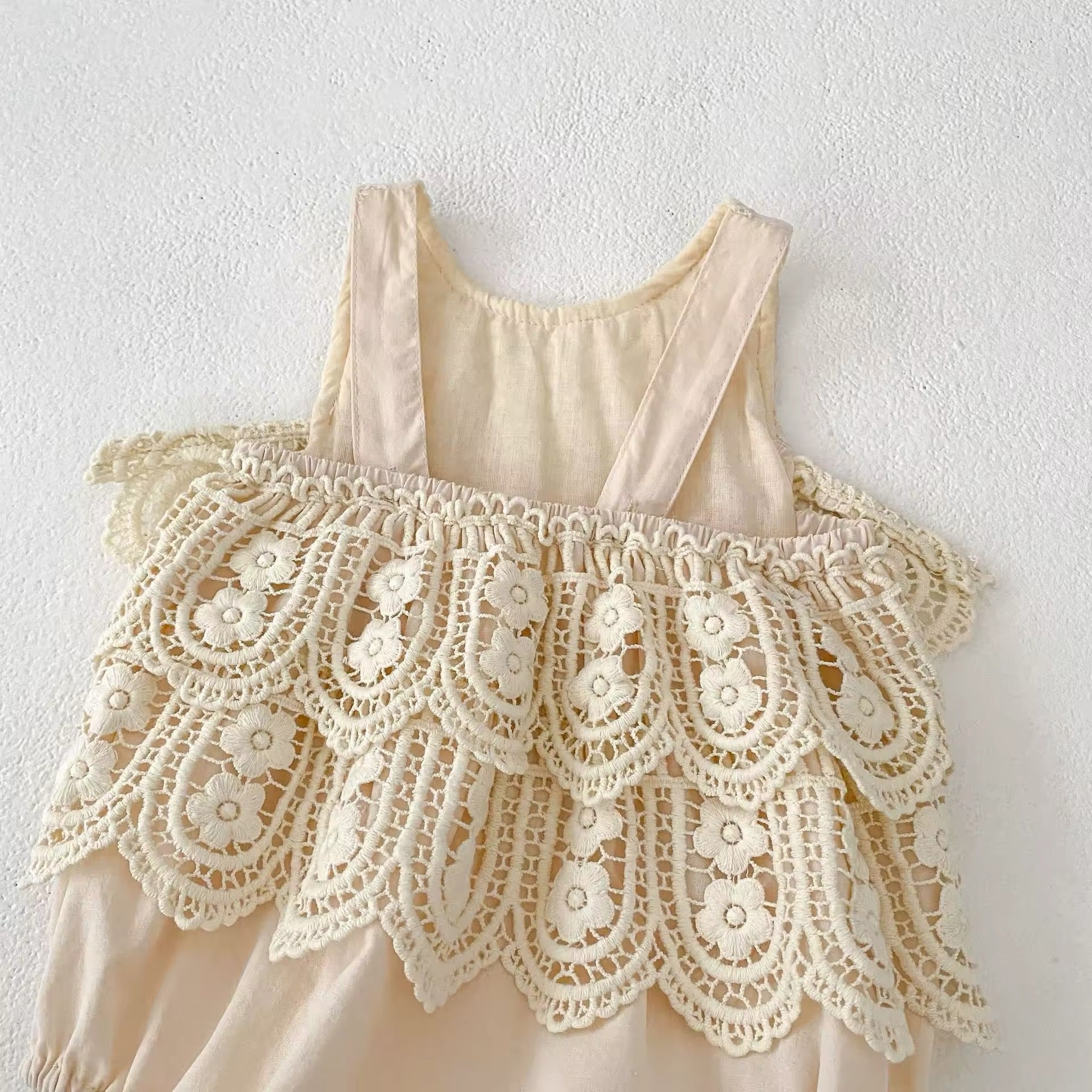 Vintage Lace Angel Romper