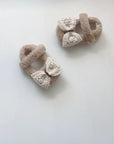 Fuzzy Lace Ribbon Shoes