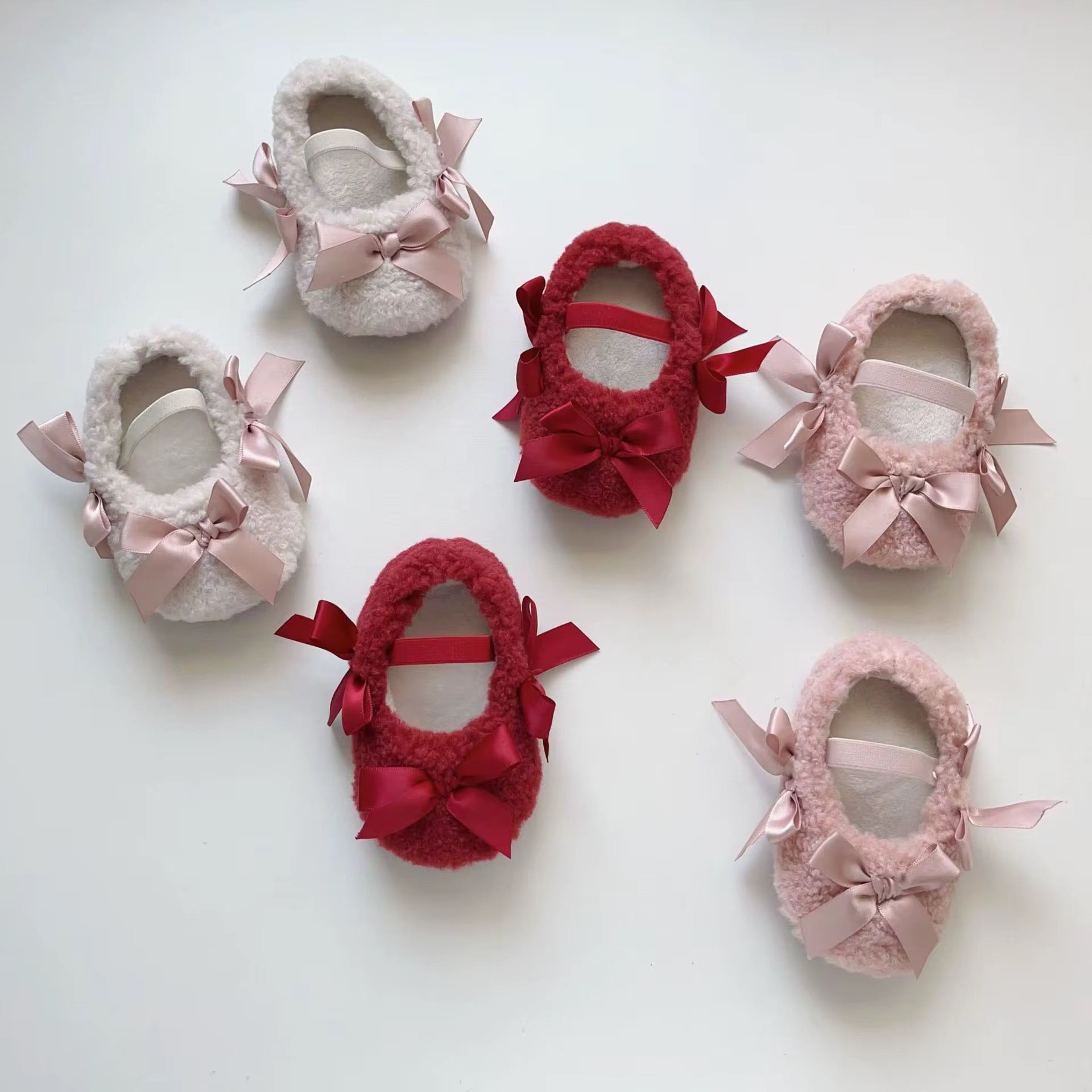 Sherpa Lace Ribbon Shoes