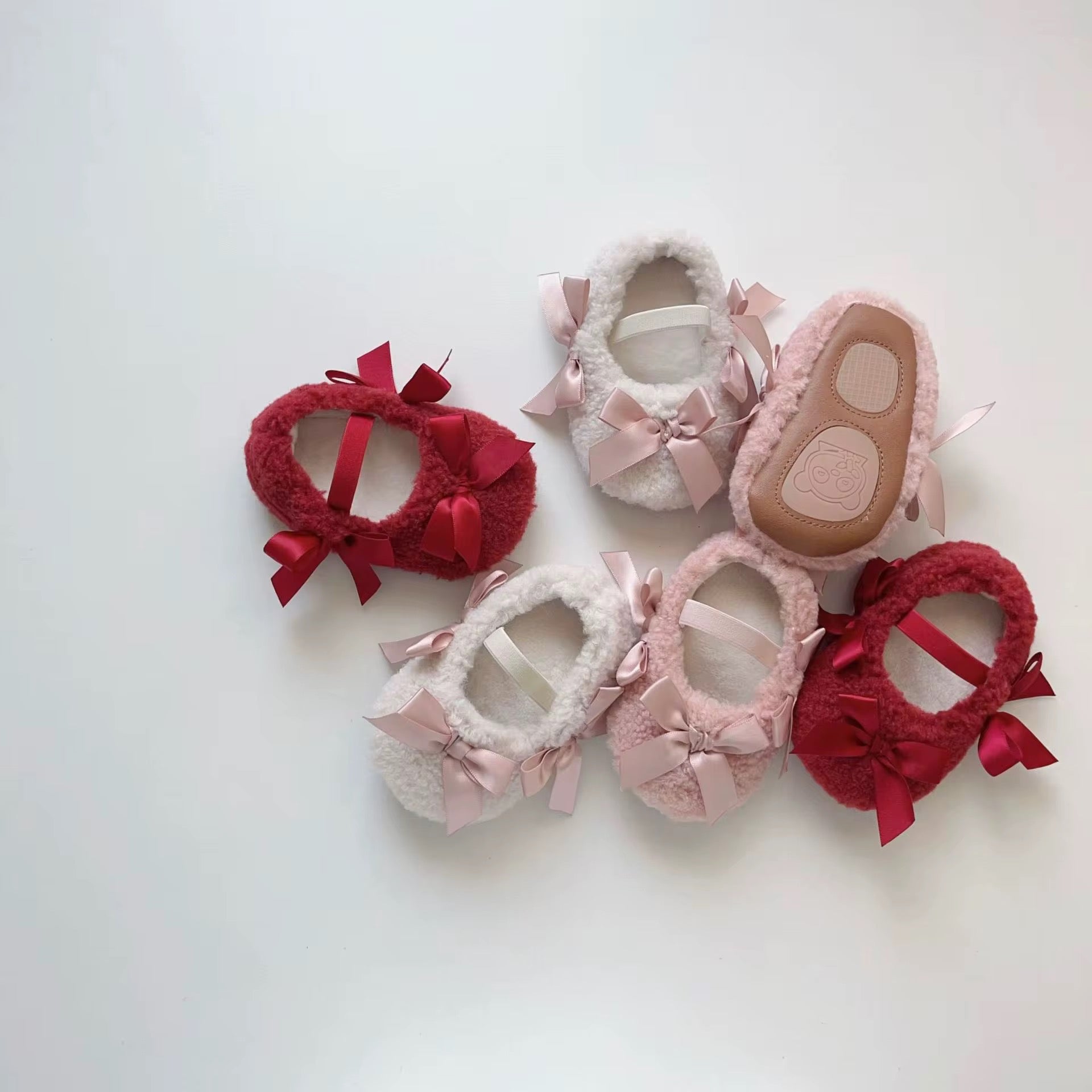 Sherpa Lace Ribbon Shoes – TinyTeenyTots