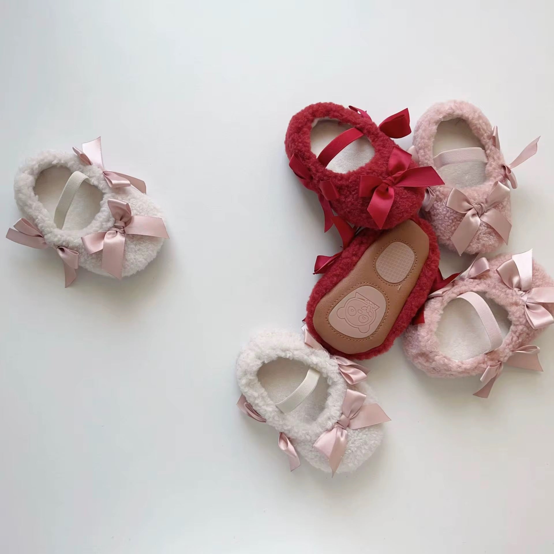 Sherpa Lace Ribbon Shoes