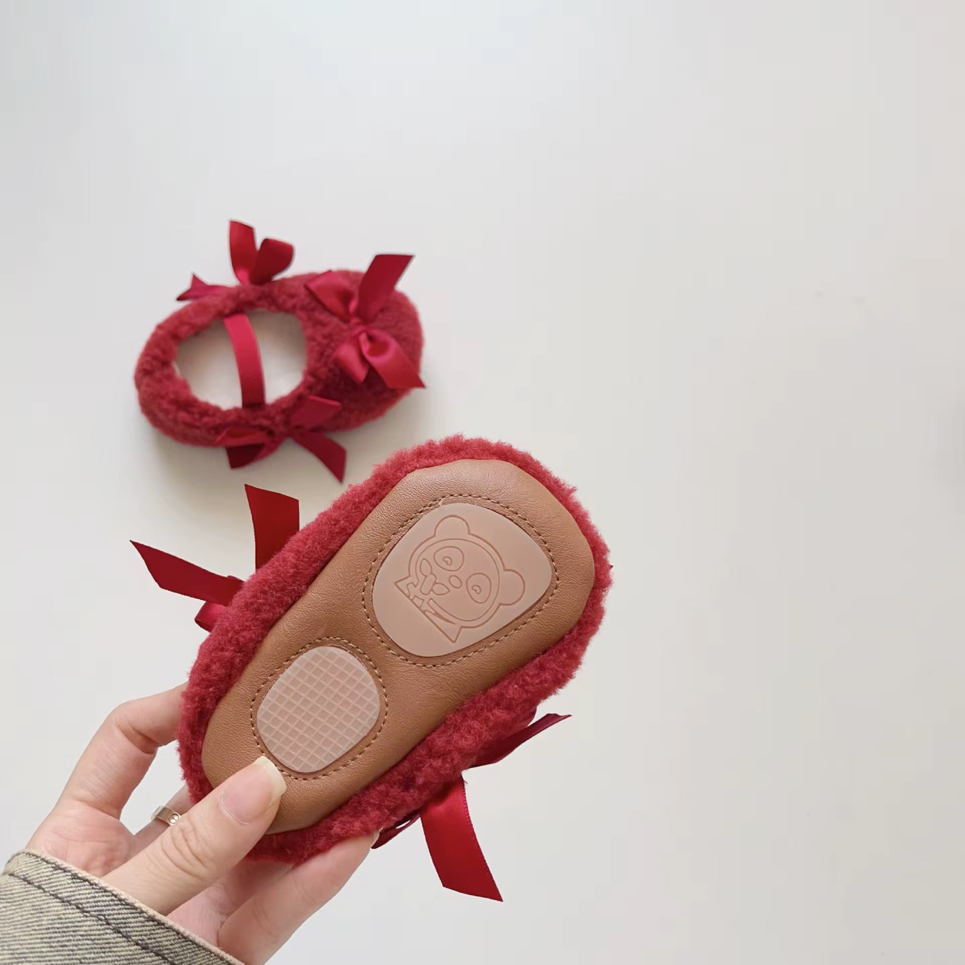 Sherpa Lace Ribbon Shoes