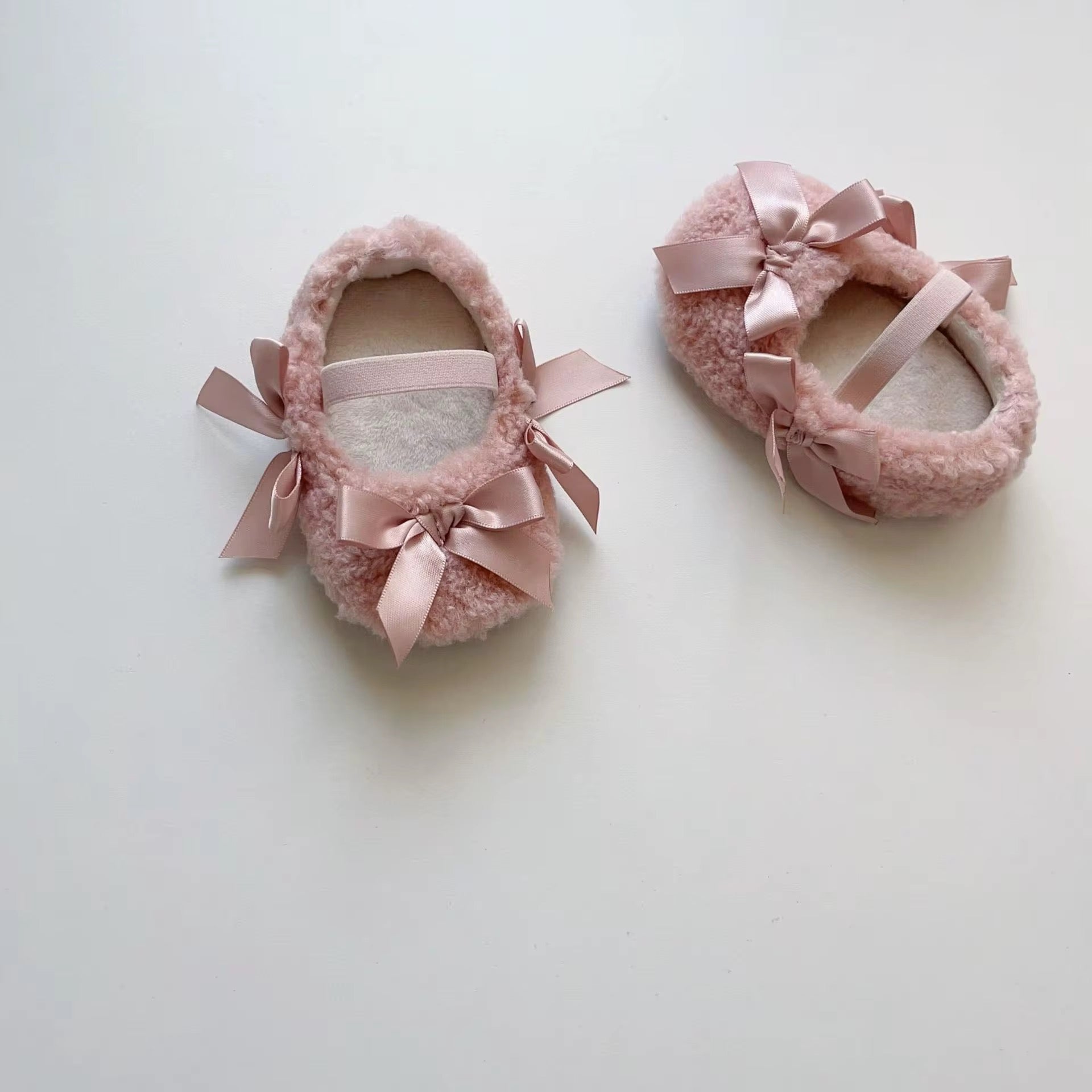 Sherpa Lace Ribbon Shoes