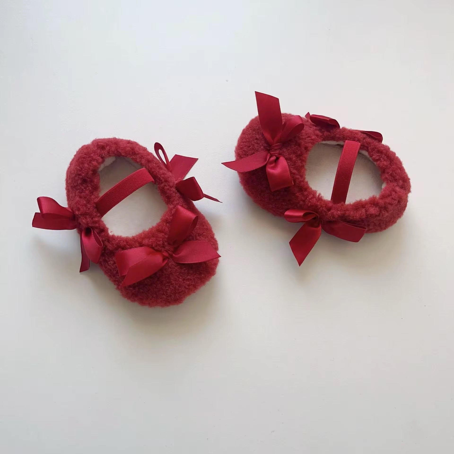 Sherpa Lace Ribbon Shoes
