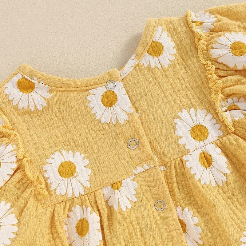 2pcs Daisy Bubble Romper