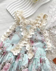 Rosewater Lace Bow Romper