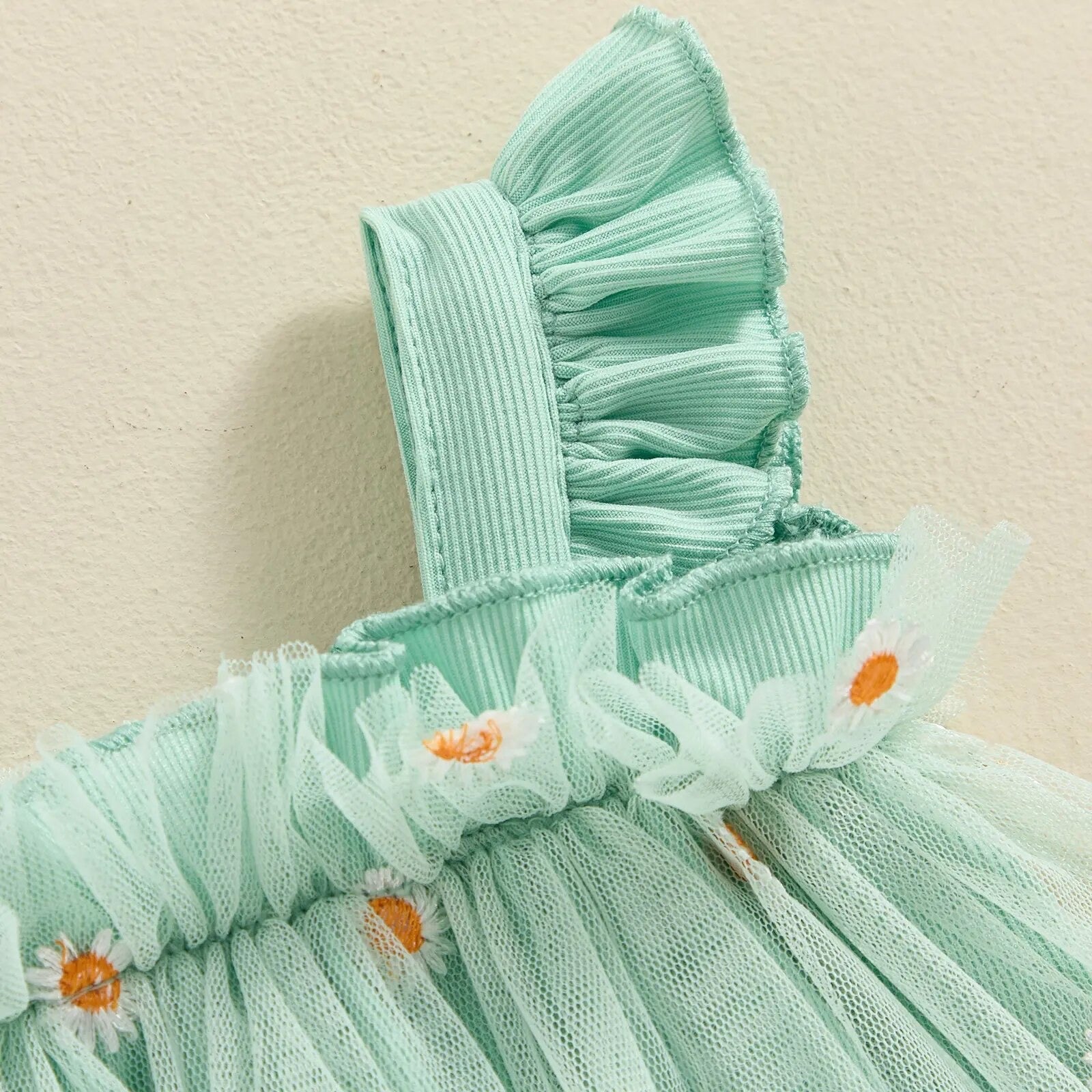 Frill Trim Daisy Tutu Romper