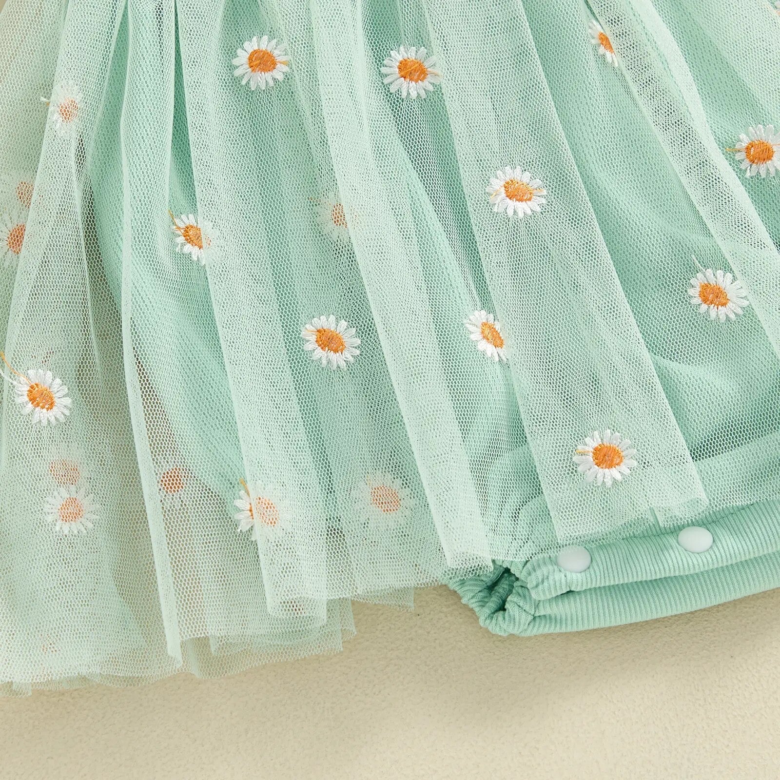 Frill Trim Daisy Tutu Romper