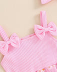 Bow Sleeve Daisy Tutu Romper