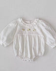 Ivory Lace Blossom Bubble Romper
