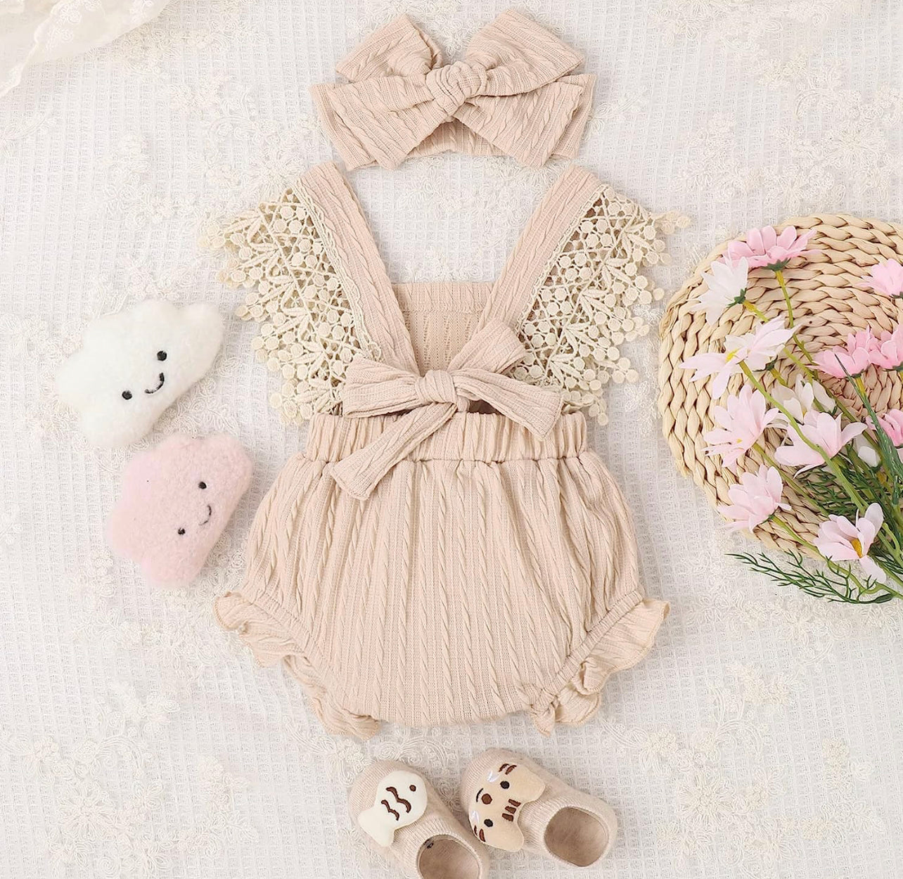 2pcs Lace Bodysuit