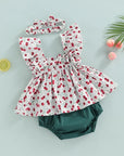 3pcs Cherry Camisole Set