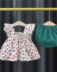 3pcs Cherry Camisole Set