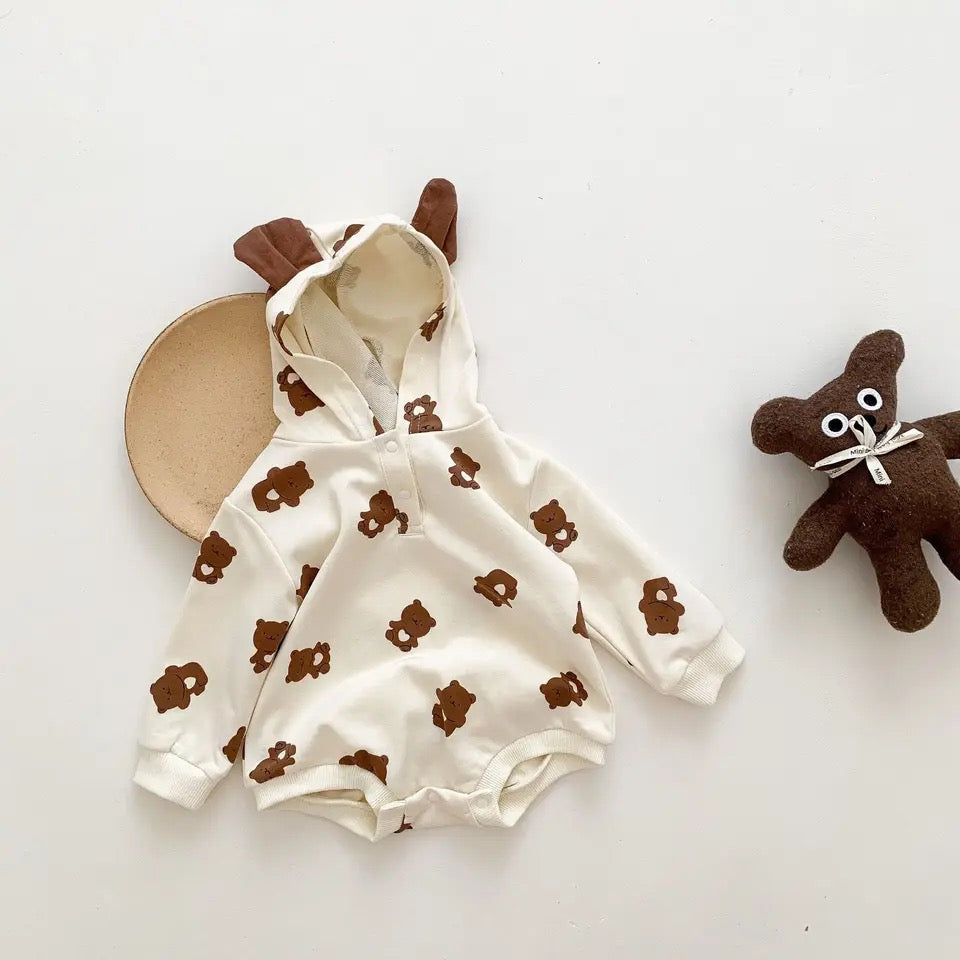 Bear hooded Romper