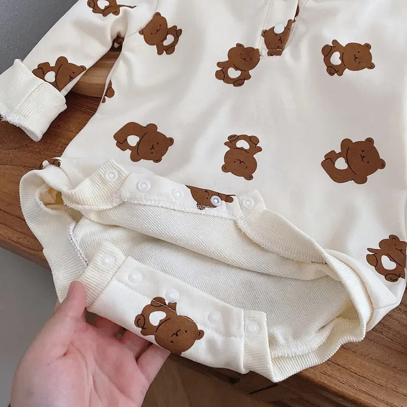 Bear hooded Romper