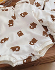 Bear hooded Romper