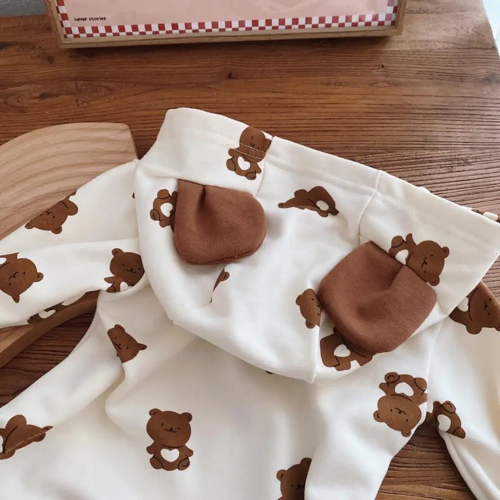 Bear hooded Romper