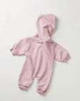 Hooded Zip-up Jumpsuit (Pink)