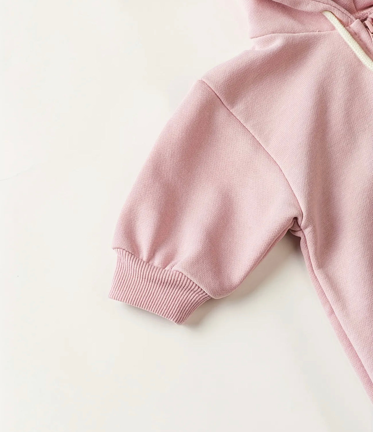 Hooded Zip-up Jumpsuit (Pink)