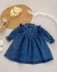 Classic Ruffle Denim Dress