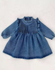 Classic Ruffle Denim Dress