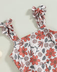 Bell Floral Jumpsuit (Red)