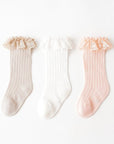 3 Pairs Bow Lace Socks