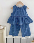 Willow Lace Denim Set