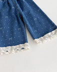 Willow Lace Denim Set