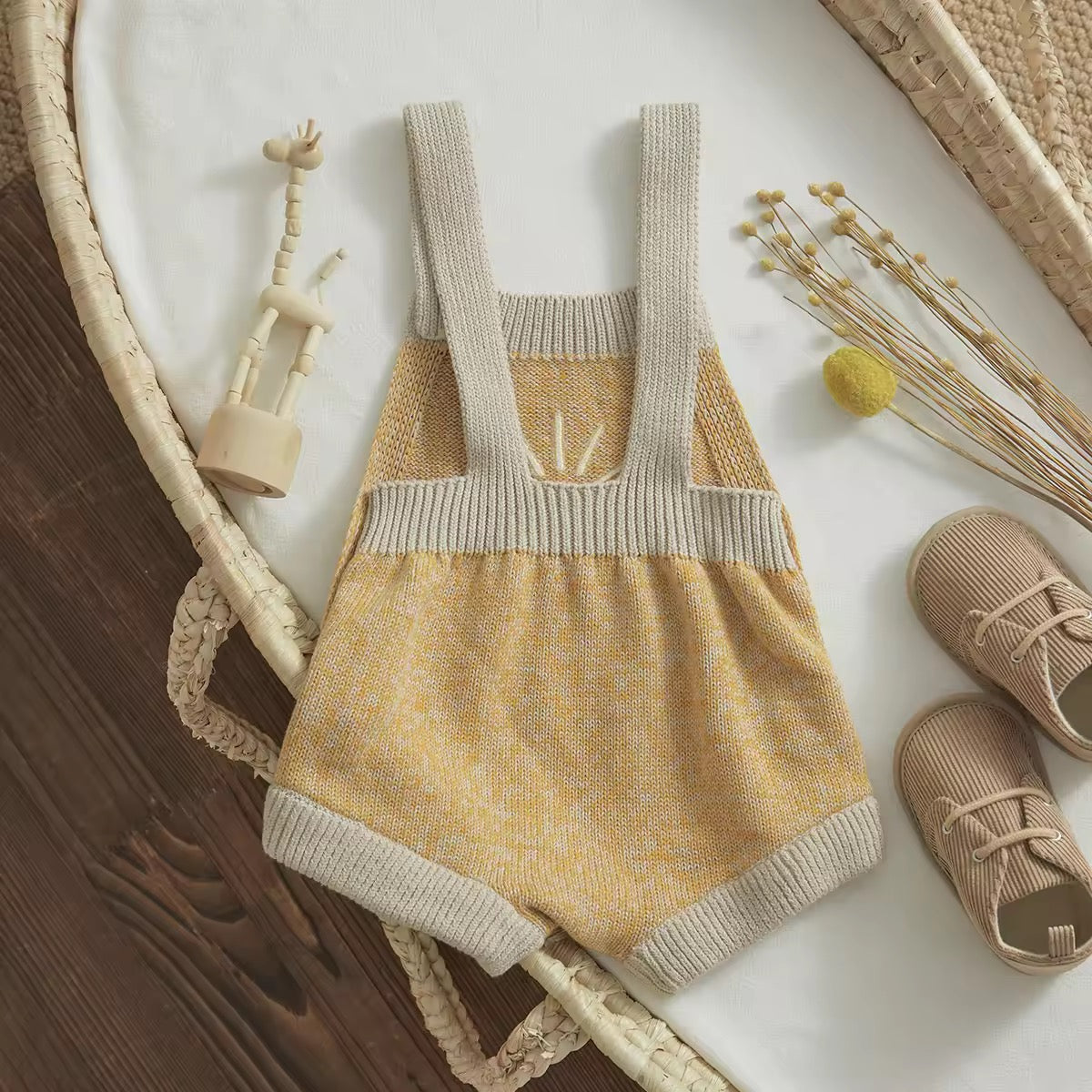 Sunbeam Knit Romper Set