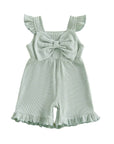 Willow Bow Ribbed Baby Romper