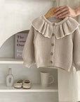 Ruffle knit Cardigan