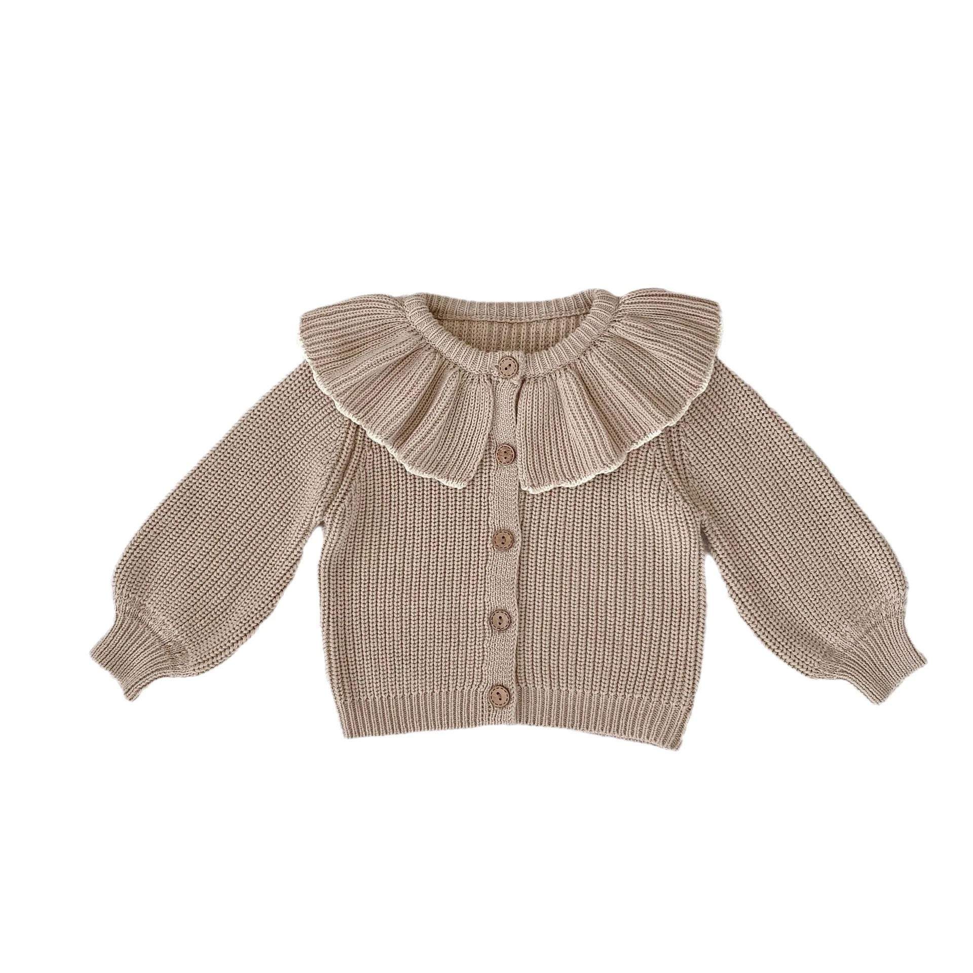 Ruffle knit Cardigan