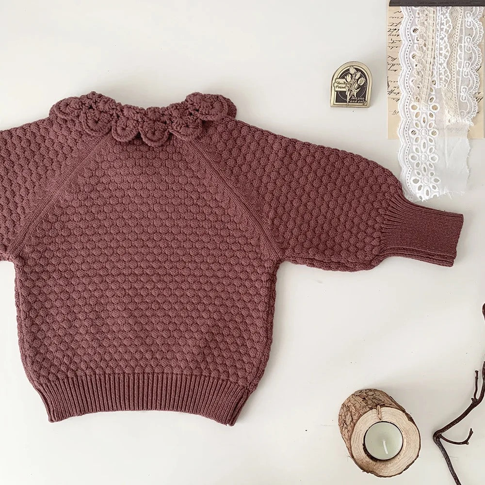 Lace Neck Sweater