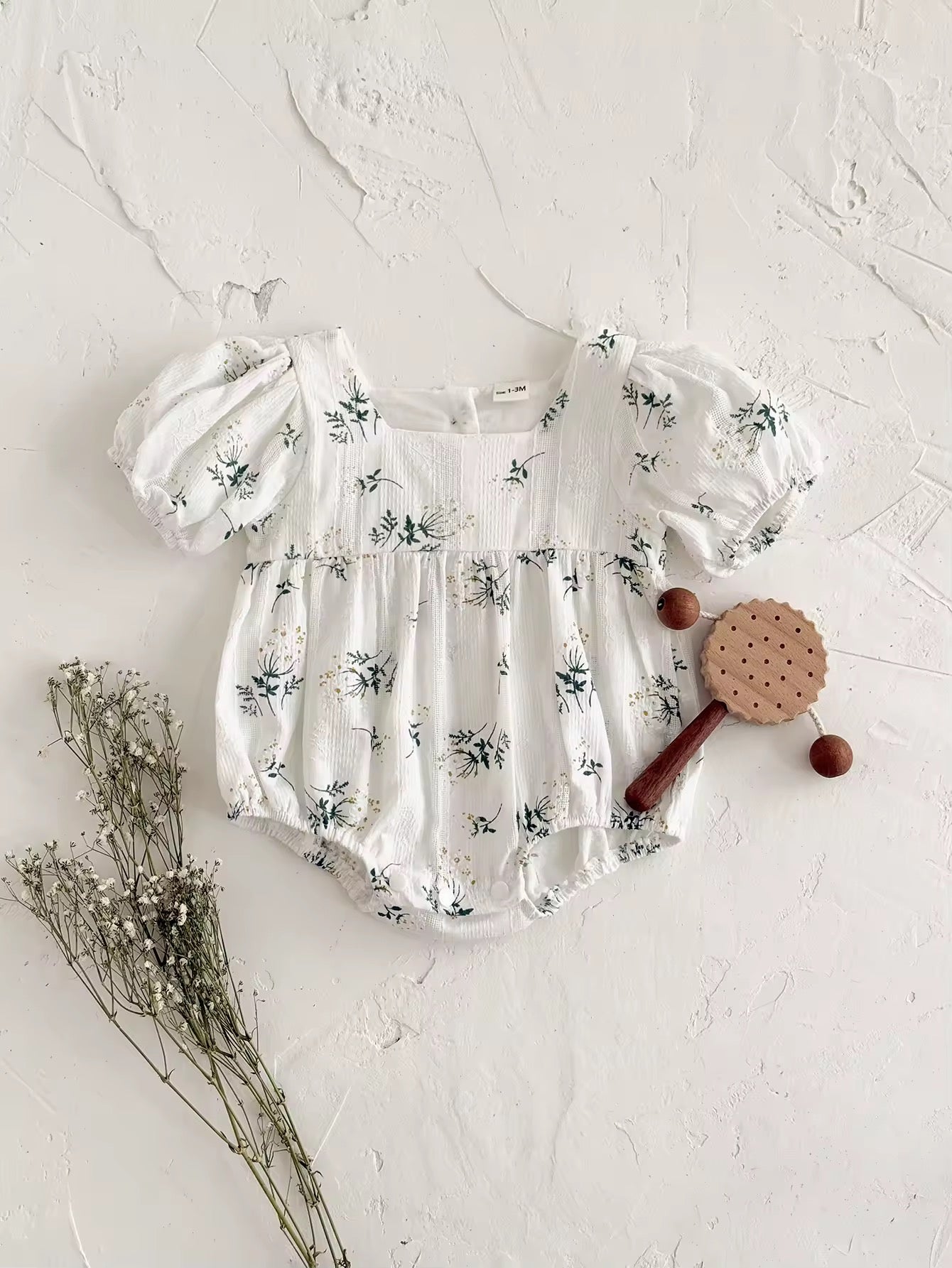 Wildflower Puff Sleeve Romper