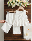 Ivory Blossom Bow 2-Piece Set