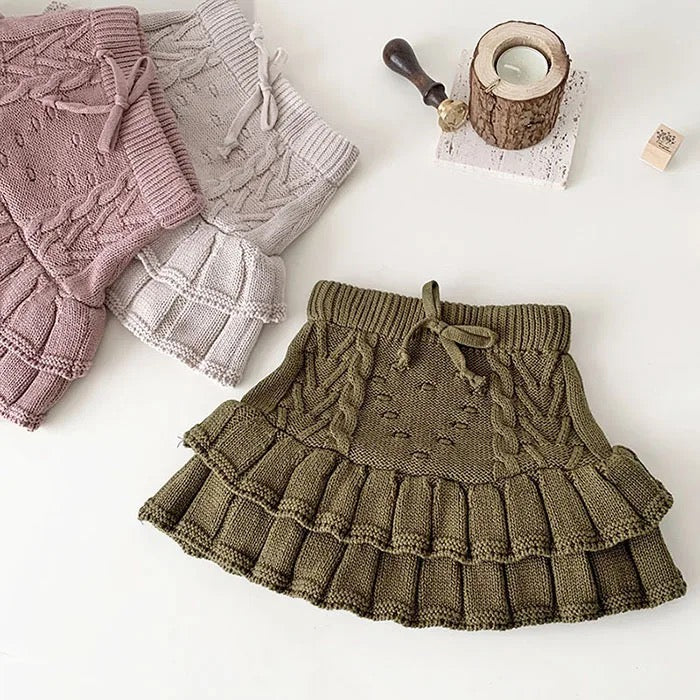 Knit Ruffle Skort