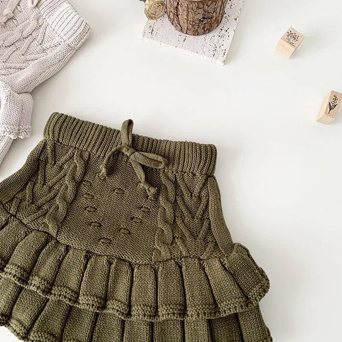 Knit Ruffle Skort