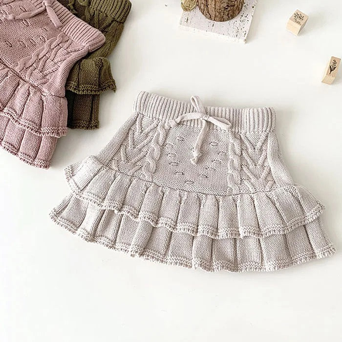 Knit Ruffle Skort